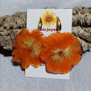 CALÉNDULA NARANJA CON CIERRE EN ACERO